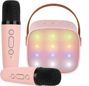 Portable Bluetooth Speaker with 2 Wireless Microphone.