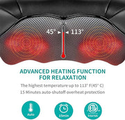 Neck and Back Massager with Soothing Heat.